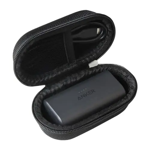 Adada Hard Travel Case for Anker Nano Power Bank, Portable Charger 5,000mAh (Black) - GENERIC
