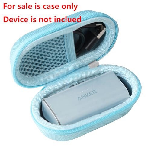 Adada Hard Travel Case for Anker Nano Power Bank, Portable Charger 5,000mAh (Blue) - Adada (1)