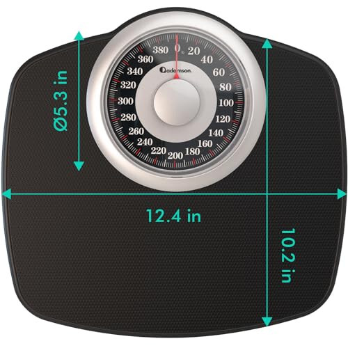 Adamson A25 Scales for Body Weight - Up to 400 LB - New 2024-5.3 Dial on 12.4