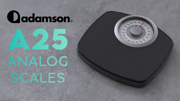 Adamson A25 Scales for Body Weight - Up to 400 LB - New 2024-5.3 Dial on 12.4