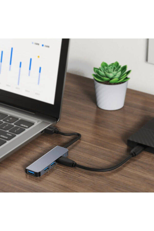 Адаптер-разветвитель Type-C 1xUSB 3.0 3xUSB 2.0 Hub OTG Byl-2013t - 3