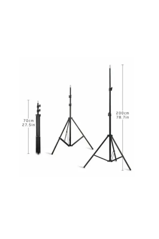 Adaptorli Bluetooth Pultli 10 Dyumli Ring Light Youtuber Tiktok Suratga Olish Makiyaj Chirog'i 2.1 Mt Tripod-A.K 10 QORA - 3