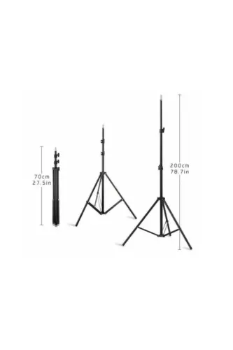 Adaptörlü Bluetooth Kumandalı 10 Inç Ring Light Youtuber Tiktok Çekim Makyaj Işığı 2.1 Mt Tripod-A.K 10 SİYAH - 3