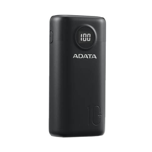 ADATA P10000QCD 10000mAh Qualcomm QC 3.0 / USB PD 3.0 Двойной USB-A (18 Вт) & USB-C Быстрая зарядка (18 Вт) Power Bank Портативное зарядное устройство (AP10000QCD-DGT-CBK) - 2