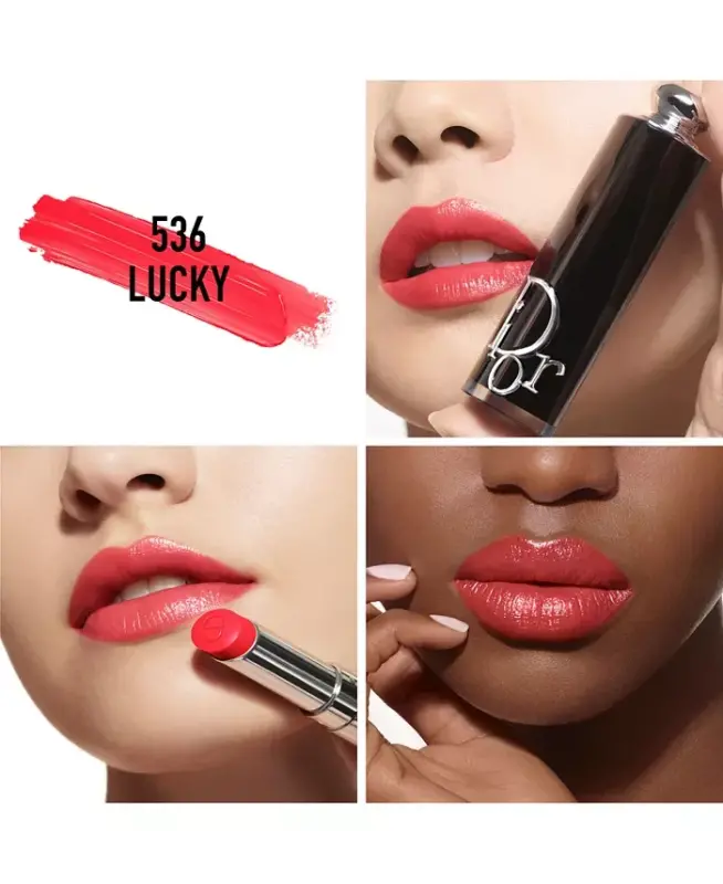 Addict Refillable Shine Lipstick-536 Lucky (A pink) - 3