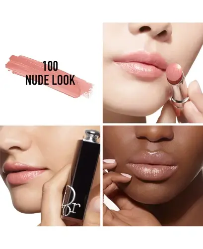 Addict Refillable Shine Lipstick-100 Nude Look (A nude) - 3