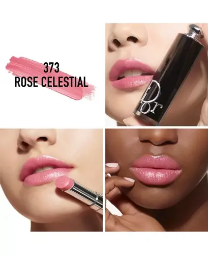 Addict Refillable Shine Lipstick-373 Rose Celestial (A pink) - 3