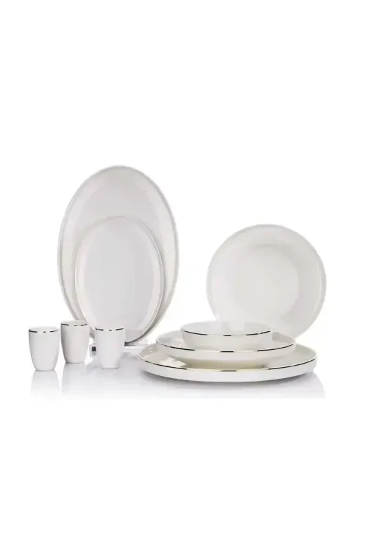 Adel Gold Dinner Set - 56 Pieces - Gold - 2