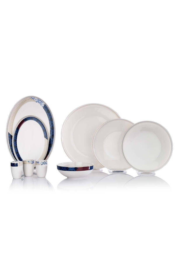 Adel Motif Ovqat To'plam 56 Don - Platina - 2