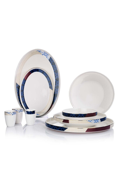 Adel Motif Ovqat To'plam 56 Don - Platina - 3