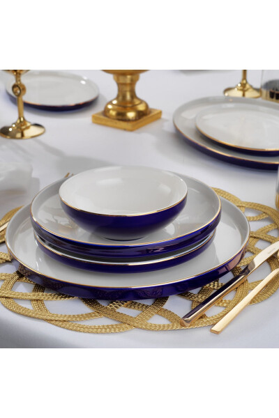 Adel Navy Blue Dinner Set - 56 Pieces - 3