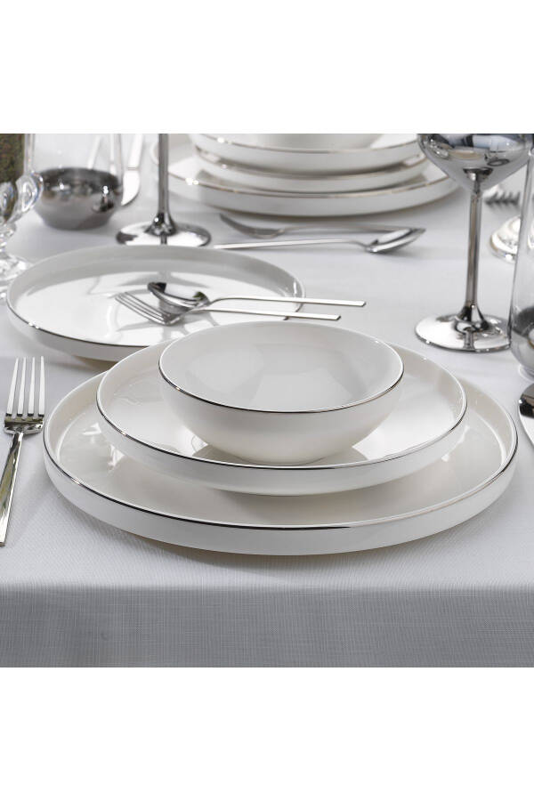 Adel Platinum Dinner Set 56 Pieces - Platinum - 3