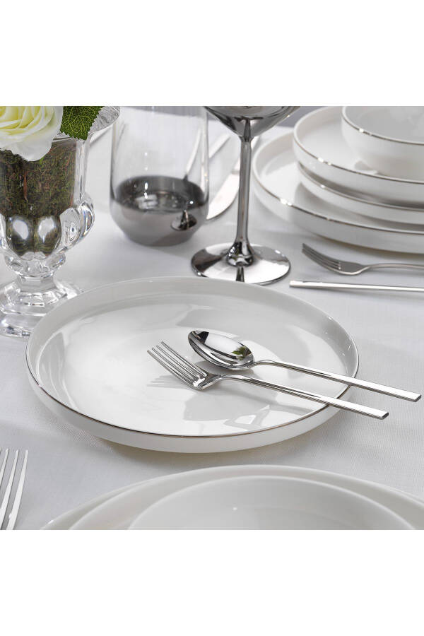 Adel Platinum Dinner Set 56 Pieces - Platinum - 6