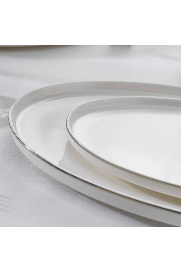 Adel Platinum Dinner Set 56 Pieces - Platinum - 8