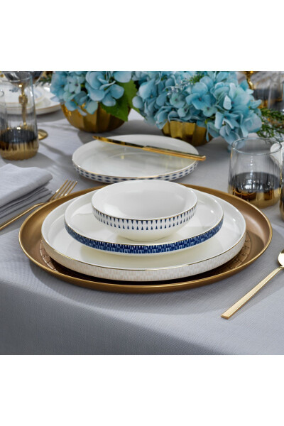 Adel Self 56 Piece Dinner Set - Gold - 7