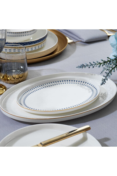 Adel Self 56 Piece Dinner Set - Gold - 8