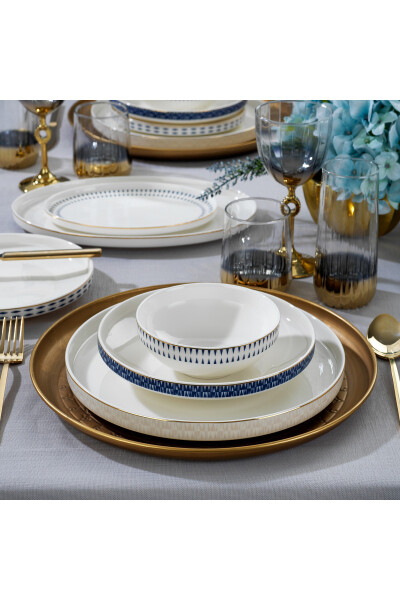 Adel Self 56 Piece Dinner Set - Gold - 11