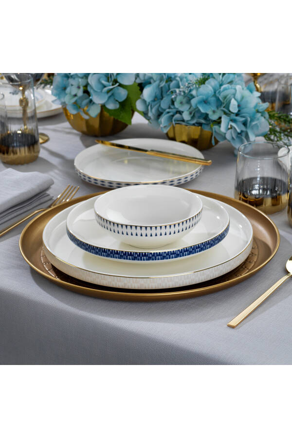 Adel Self 56 Piece Dinner Set - Gold - 15