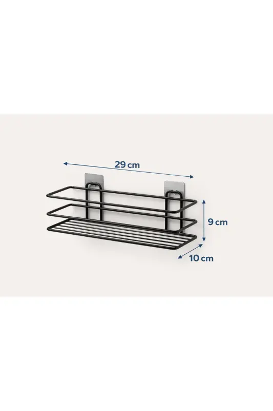 Adhesive Hook 3-Tier Bathroom Kitchen Shelf - 4