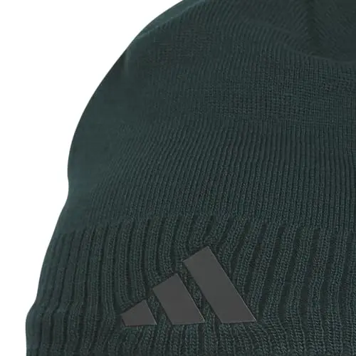 adidas Creator 3 Beanie | Warm Double-Layer Knit, Soft Acrylic Knit, Moisture-Wicking Mesh, Premium TPU Logo, 3-Stripe Back Detail, Cold-Weather Ready - 3