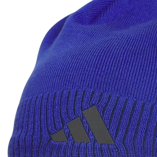 adidas Creator 3 Beanie | Warm Double-Layer Knit, Soft Acrylic Knit, Moisture-Wicking Mesh, Premium TPU Logo, 3-Stripe Back Detail, Cold-Weather Ready - 3