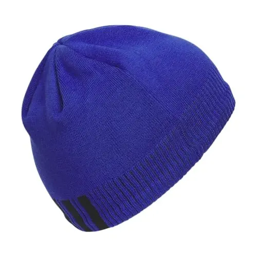 adidas Creator 3 Beanie | Warm Double-Layer Knit, Soft Acrylic Knit, Moisture-Wicking Mesh, Premium TPU Logo, 3-Stripe Back Detail, Cold-Weather Ready - 4