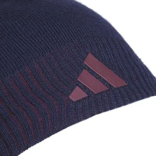 adidas Creator 3 Beanie | Warm Double-Layer Knit, Soft Acrylic Knit, Moisture-Wicking Mesh, Premium TPU Logo, 3-Stripe Back Detail, Cold-Weather Ready - 3