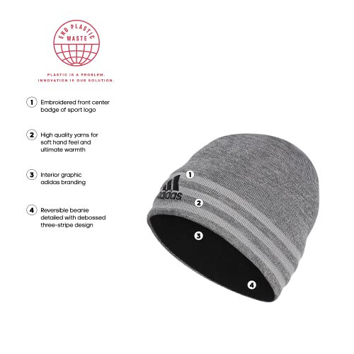 Adidas Erkaklar Eclipse İki Tomonlama Beanie - 2