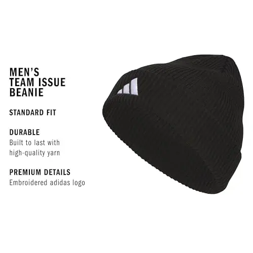 Adidas erkaklar jamoasi uchun Beanie – Standart qishki trikotaj shapka - 5