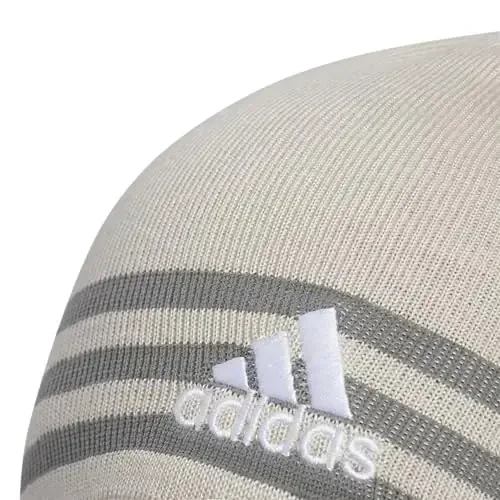 Adidas erkaklar uchun ikki tomonlama Skully Beanie – Trikotaj qishki bosh suyagi shapkasi, standart bichim - 4