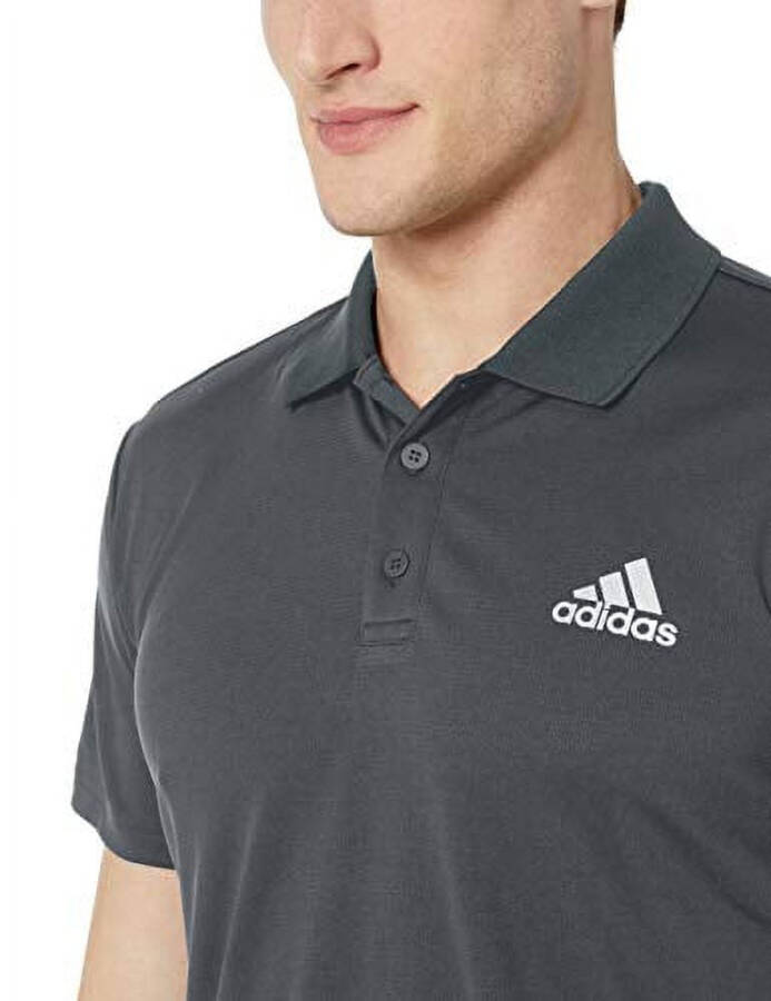 adidas Erkek Club Tenis Polo Tişörtü, Düz Gri, Large - 2