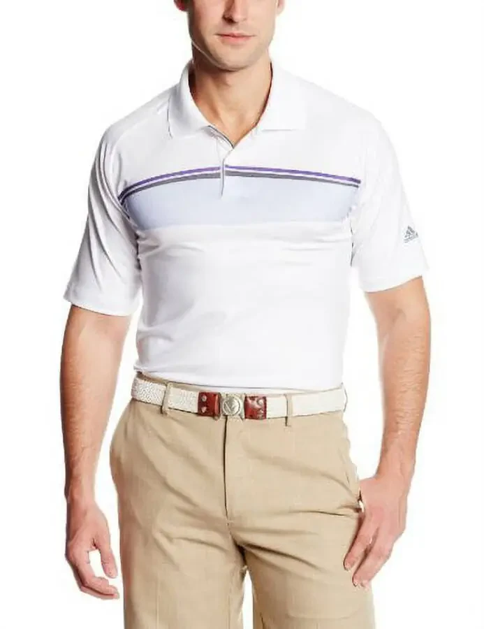 adidas Golf Men's climalite Textured Short-Sleeve Polo - 1