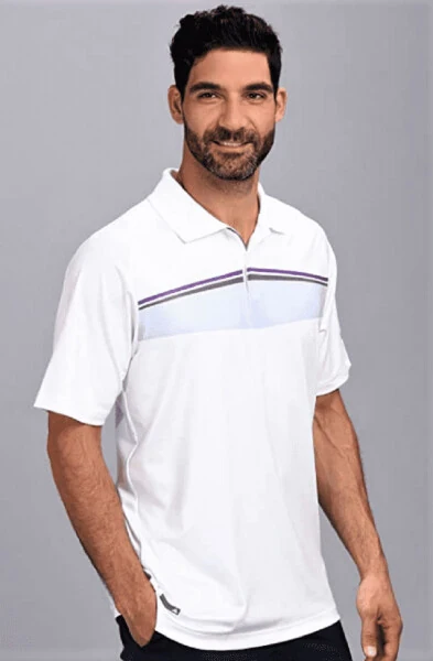 adidas Golf Men's climalite Textured Short-Sleeve Polo - Modazone (1)