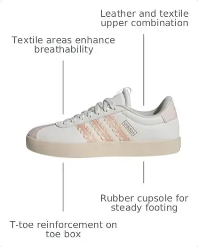 adidas Women's VL Court 3.0 Shoe - 3