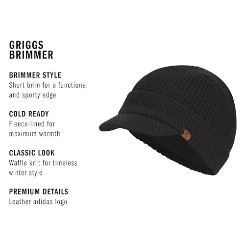 adidas Men's Griggs Brimmer Beanie - 2