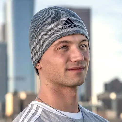 adidas Men's Griggs Brimmer Beanie - 6