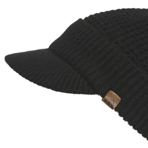 adidas Men's Griggs Brimmer Beanie with Brim | Warm Double-Layer Knit, Soft Stretch Fabric, Snug Coverage, Cold-Weather Ready - 3