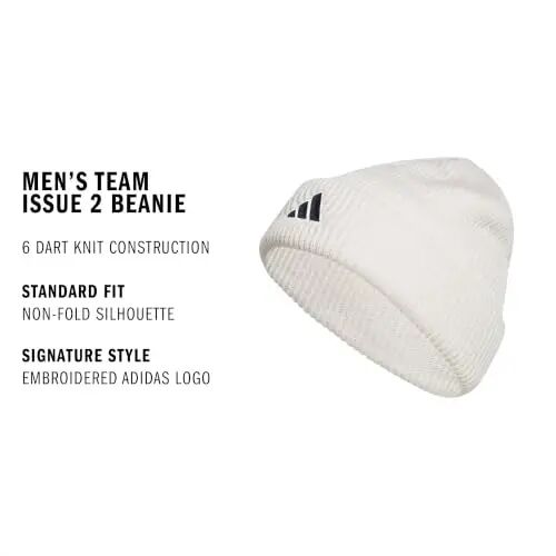 adidas Men's Team Issue Beanie | Warm Double-Layer Knit, Soft Stretch Fabric, Snug Coverage, Cold-Weather Ready - adidas (1)