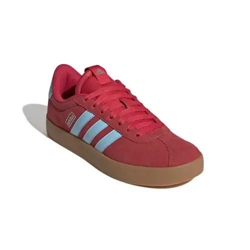 adidas Womens Vl Court 3.0 Lace Up Sneakers Shoes Casual - Blue - 4