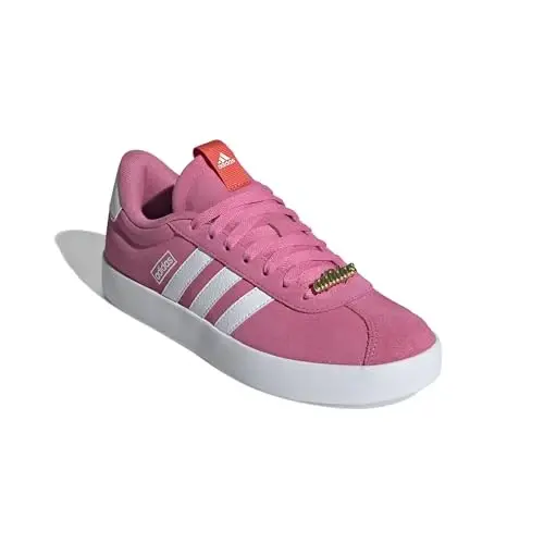 adidas Womens Vl Court 3.0 Lace Up Sneakers Shoes Casual - Blue - 4