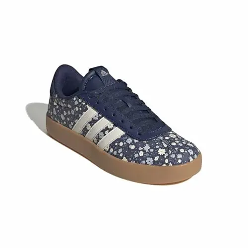 adidas Womens Vl Court 3.0 Lace Up Sneakers Shoes Casual - Blue - 4