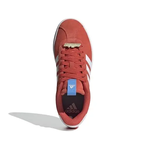 adidas Womens Vl Court 3.0 Lace Up Sneakers Shoes Casual - Blue - 3