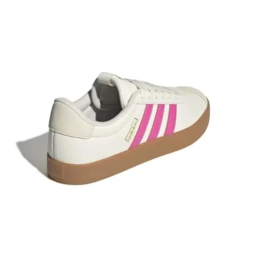 adidas Women's VL Court 3.0 Sneakers | Casual Shoes, Skateboarding-Inspired, Low-Cut, T-Toe, Lace Closure, Lightweight Cushioning, Standard Fit, For Everyday Wear - 6