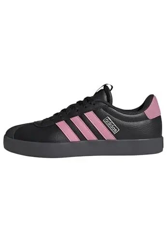 adidas Women's VL Court 3.0 Sneakers | Casual Shoes, Skateboarding-Inspired, Low-Cut, T-Toe, Lace Closure, Lightweight Cushioning, Standard Fit, For Everyday Wear - ADIDAS