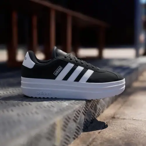 adidas Women's Vl Court Bold Sneaker | Retro court style meets modern comfort with the VL Court Bold Shoe - 2