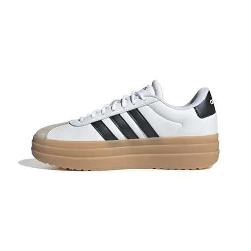 adidas Women's Vl Court Bold Sneaker | Retro court style meets modern comfort with the VL Court Bold Shoe - 1