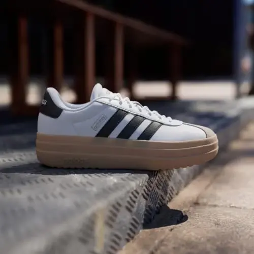 adidas Women's Vl Court Bold Sneaker | Retro court style meets modern comfort with the VL Court Bold Shoe - 2