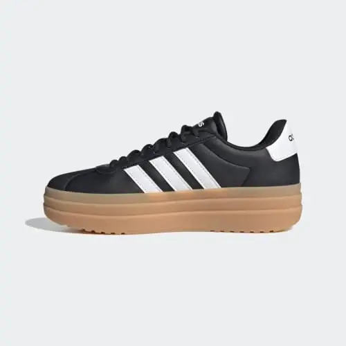 adidas Women's Vl Court Bold Sneaker | Retro court style meets modern comfort with the VL Court Bold Shoe - 5