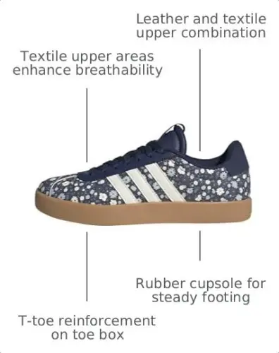 adidas Женские Кроссовки Vl Court 3.0 на шнурках Повседневные - Синие 