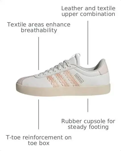 adidas Женские Кроссовки Vl Court 3.0 На Шнуровке Повседневные - Синие - 3
